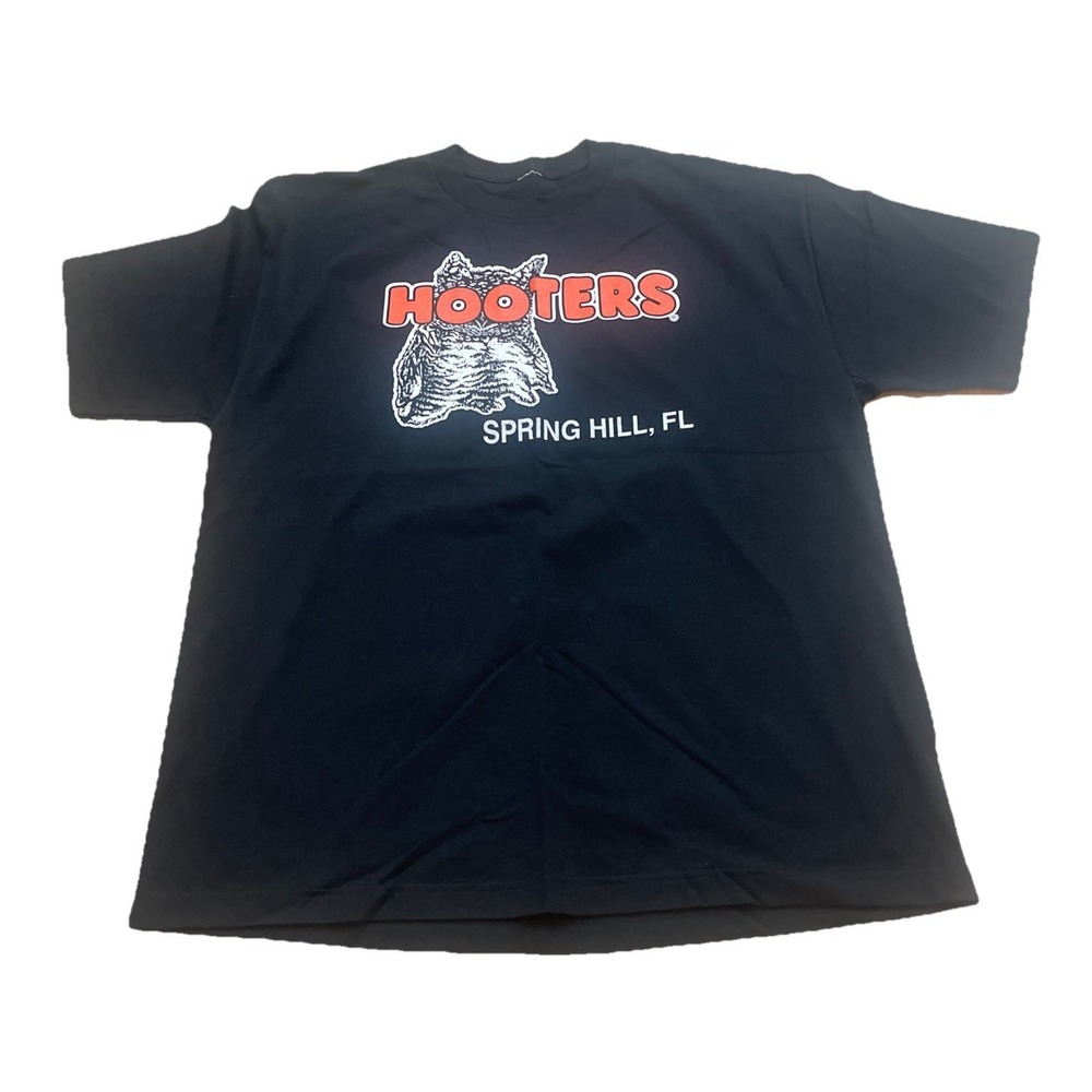 Hooters Spring Hill Florida‎ Double Sided Restaurant Shirt Men's Size 2XL